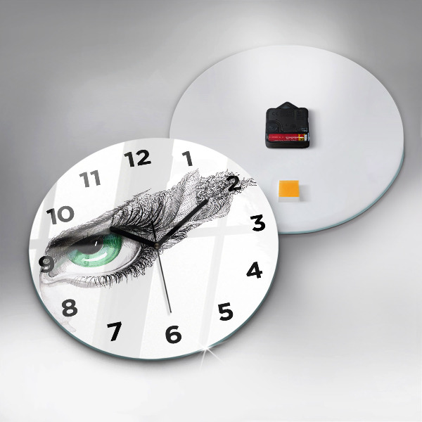 Horloge ronde 'Abstraction de l''œil humain'