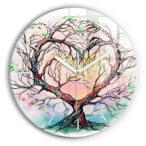Horloge ronde 'L''arbre au cœur de la nature'