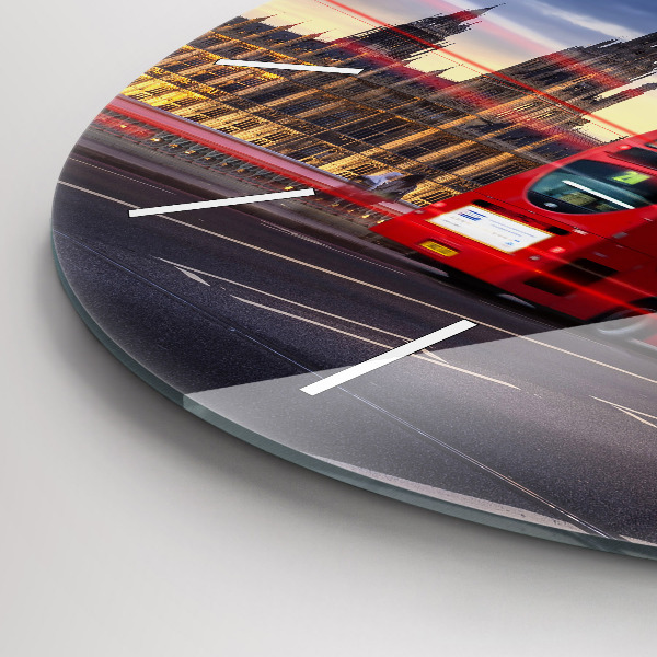 Horloge ronde Bus rouge de Londres