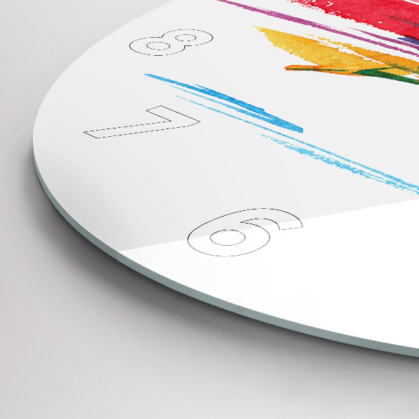 Horloge ronde Illustration du coureur