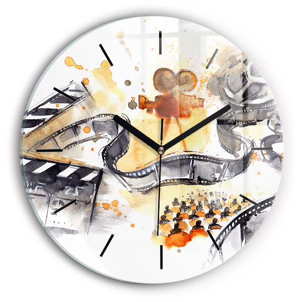 Horloge ronde caméra de cinématographie