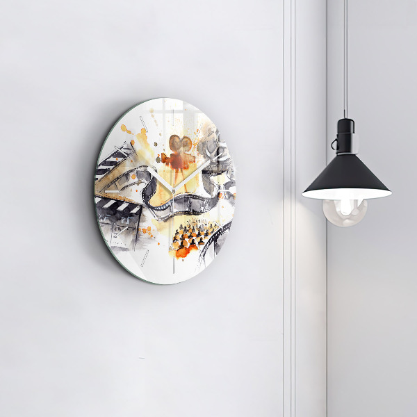 Horloge ronde caméra de cinématographie