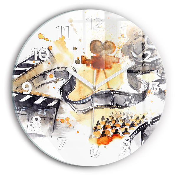 Horloge ronde caméra de cinématographie
