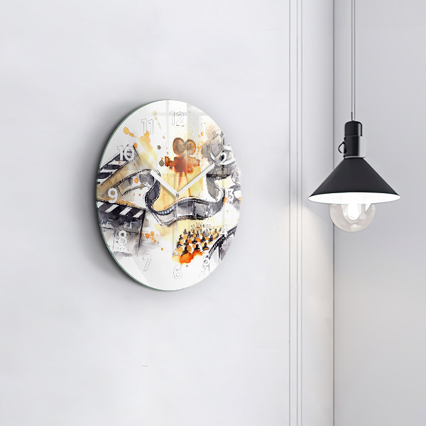 Horloge ronde caméra de cinématographie