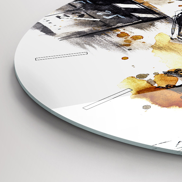 Horloge ronde caméra de cinématographie