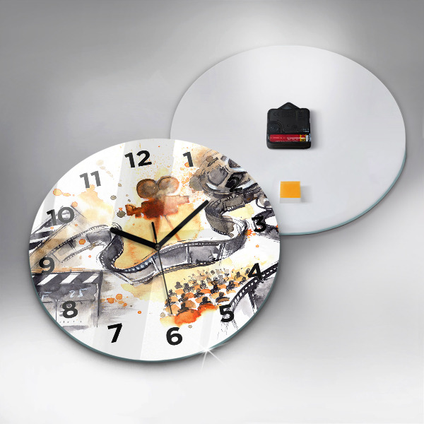 Horloge ronde caméra de cinématographie