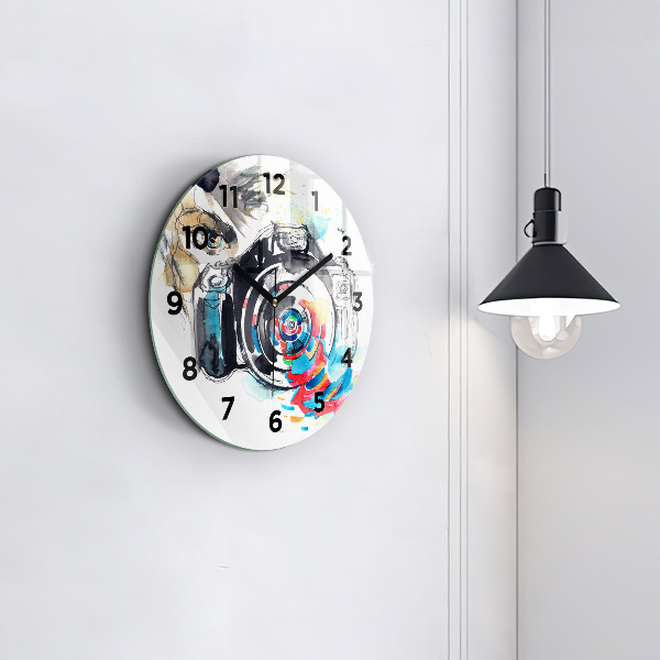 Horloge ronde Femme photographe