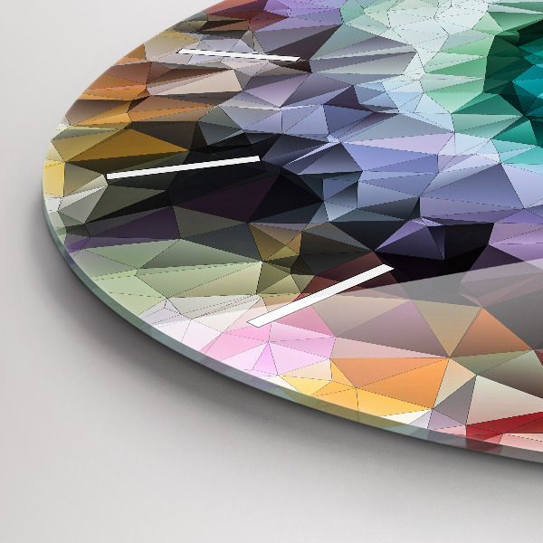 Horloge ronde Œil humain coloré