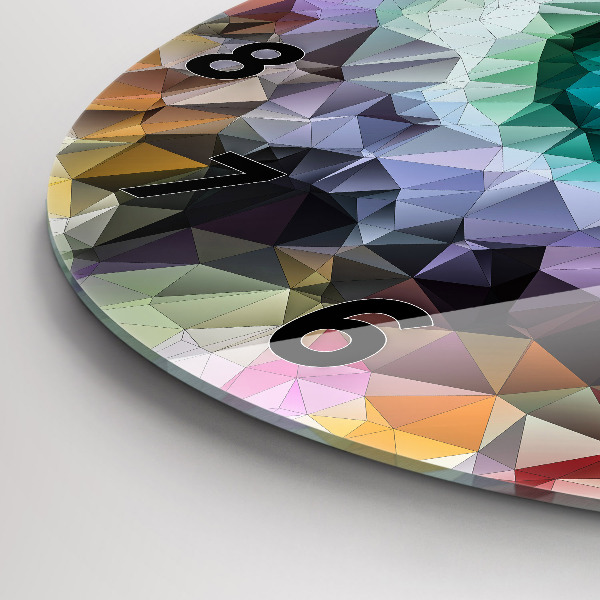 Horloge ronde Œil humain coloré