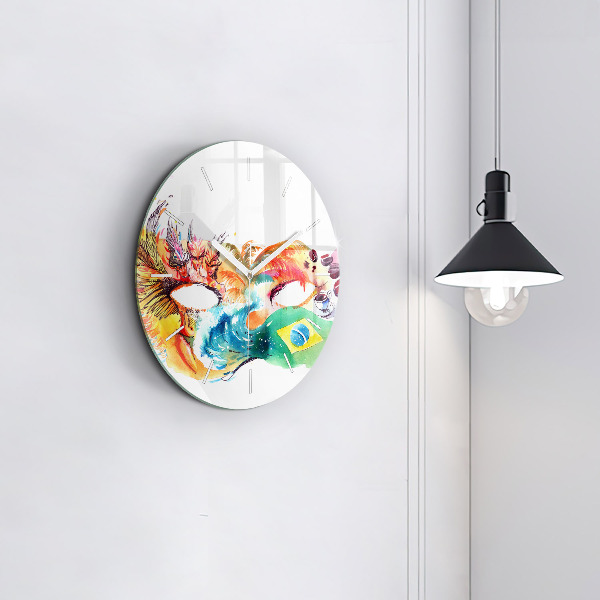 Horloge ronde Culture - Drapeau brésilien