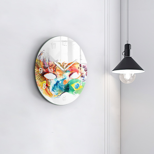 Horloge ronde Culture - Drapeau brésilien