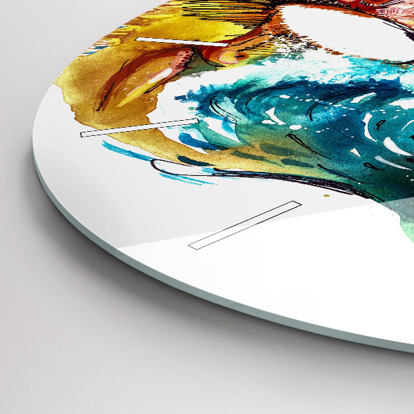 Horloge ronde Culture - Drapeau brésilien