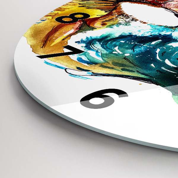 Horloge ronde Culture - Drapeau brésilien