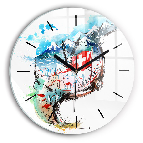 Horloge ronde montre suisse