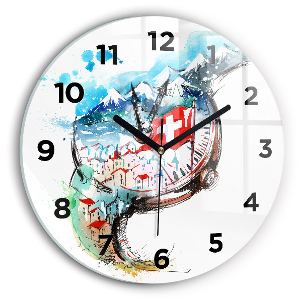 Horloge ronde montre suisse