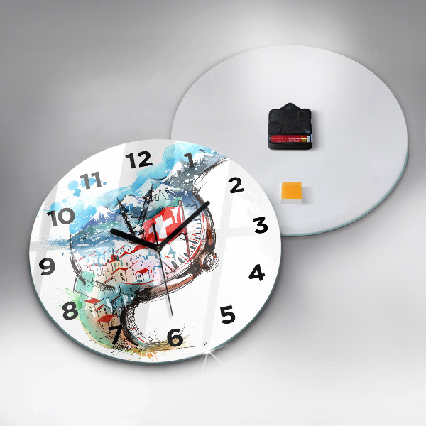 Horloge ronde montre suisse