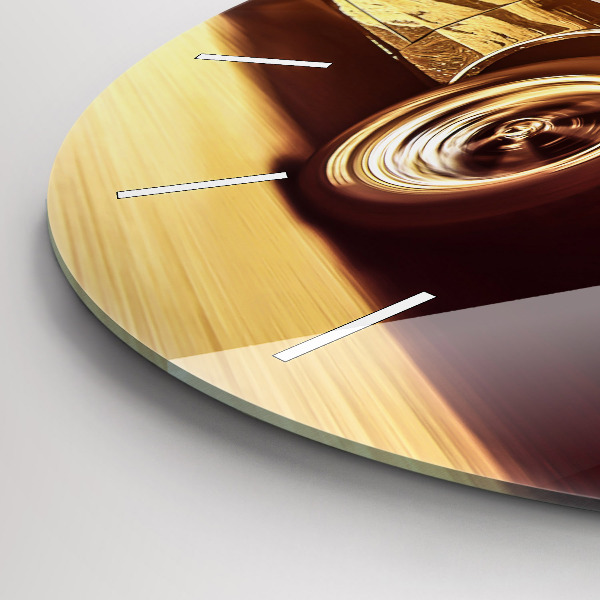 Horloge ronde Vieille voiture classique