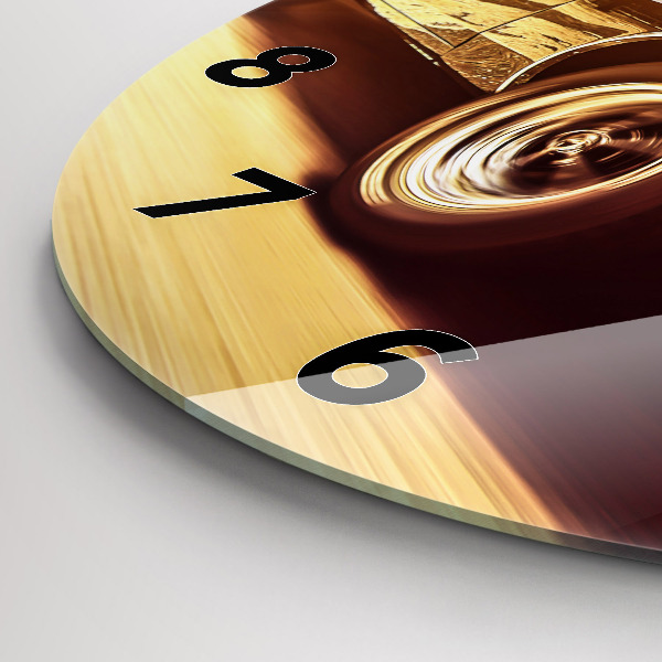 Horloge ronde Vieille voiture classique