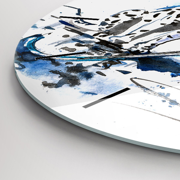 Horloge ronde Dalmatien et parapluie