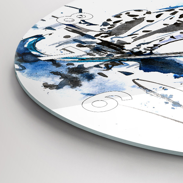 Horloge ronde Dalmatien et parapluie