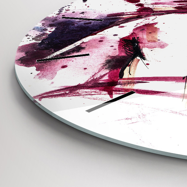 Horloge ronde 'L''abstraction des amoureux'