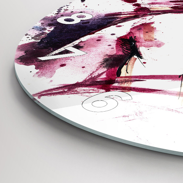 Horloge ronde 'L''abstraction des amoureux'