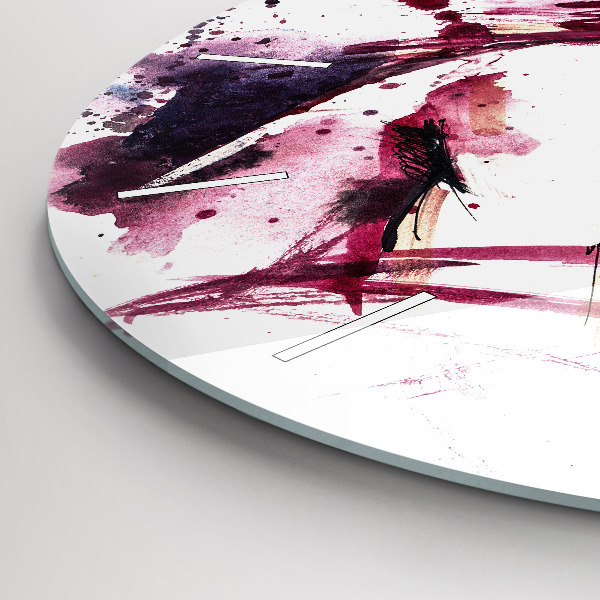 Horloge ronde 'L''abstraction des amoureux'