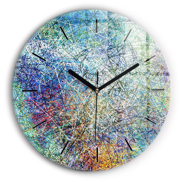 Horloge ronde Abstraction - Émotions
