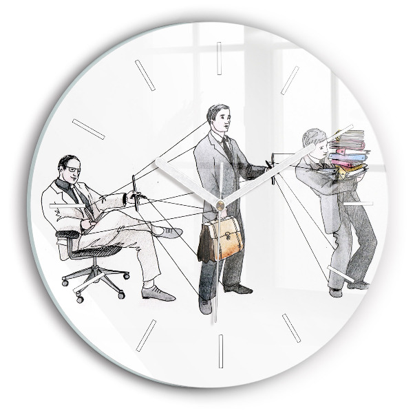 Horloge ronde Les marionnettes