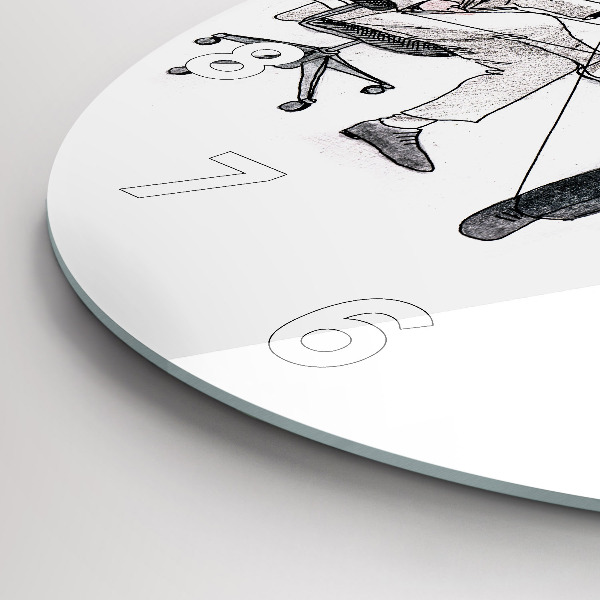 Horloge ronde Les marionnettes