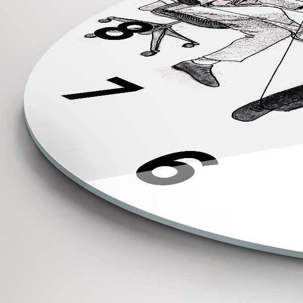 Horloge ronde Les marionnettes