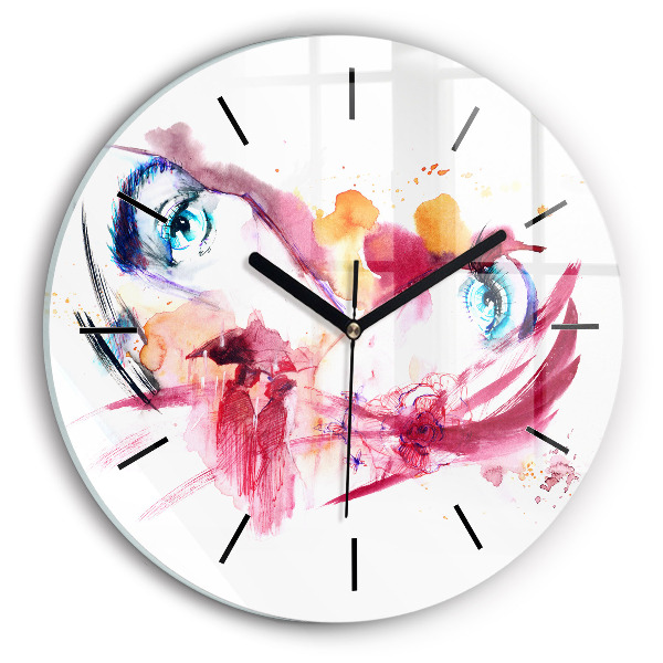Horloge ronde Couple romantique
