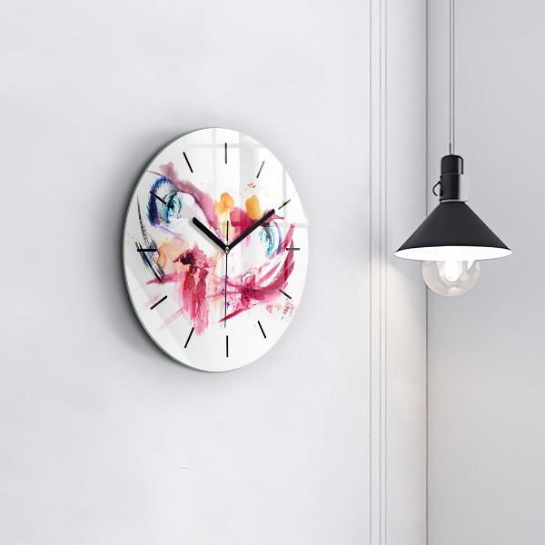 Horloge ronde Couple romantique