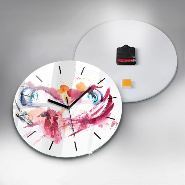 Horloge ronde Couple romantique