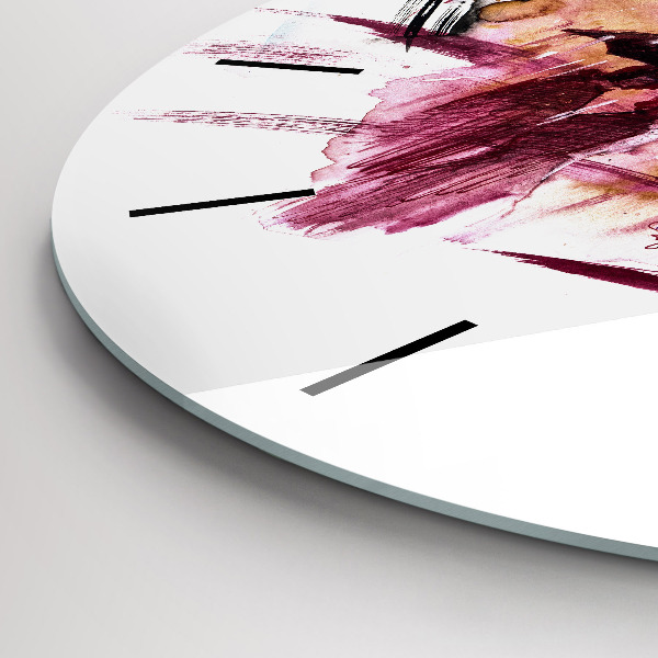 Horloge ronde Couple romantique