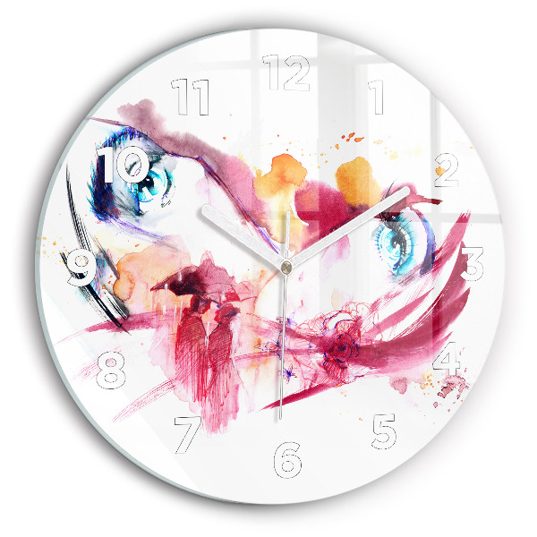 Horloge ronde Couple romantique