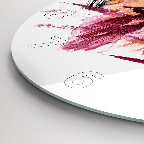 Horloge ronde Couple romantique