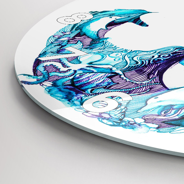 Horloge ronde ancre flottante