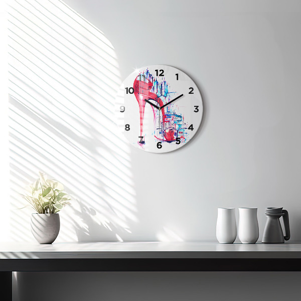 Horloge ronde Talon rouge