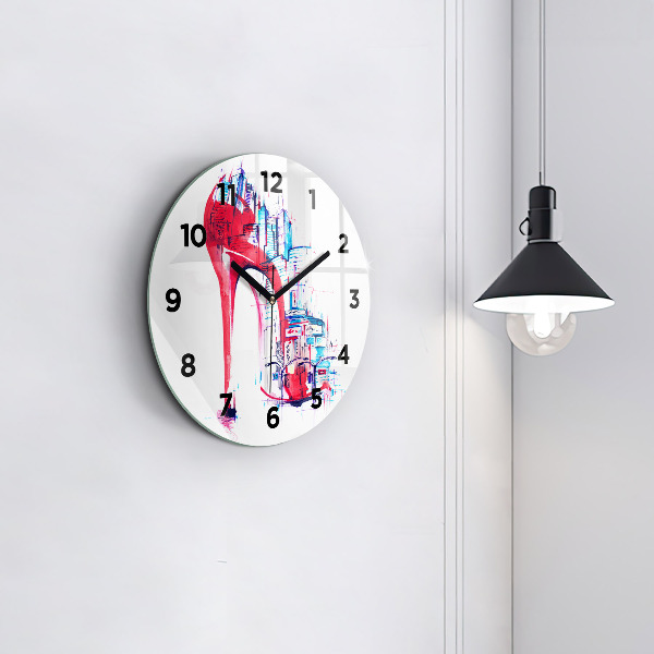 Horloge ronde Talon rouge