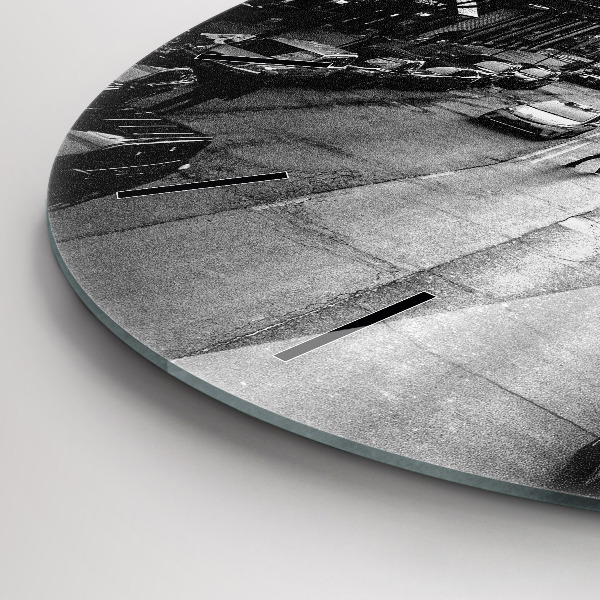 Horloge ronde Les rues de la ville de Chicago