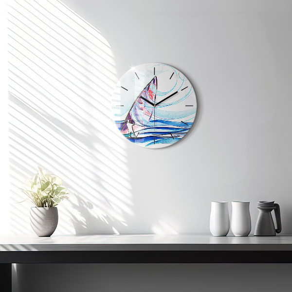 Horloge ronde Planche de surf