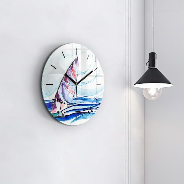 Horloge ronde Planche de surf