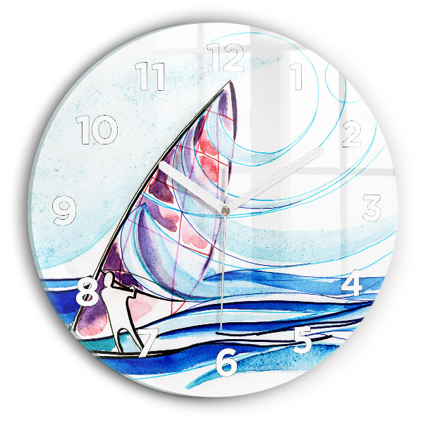 Horloge ronde Planche de surf
