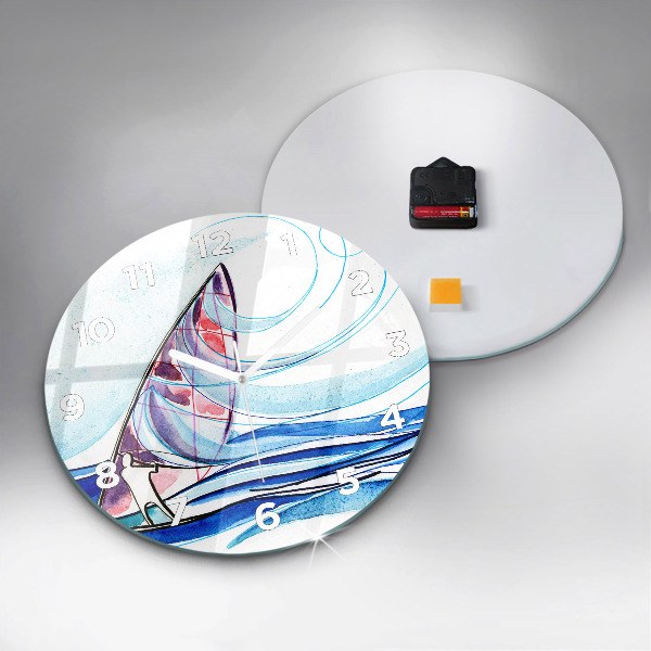 Horloge ronde Planche de surf