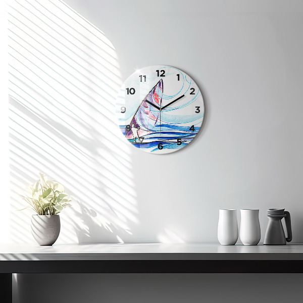 Horloge ronde Planche de surf