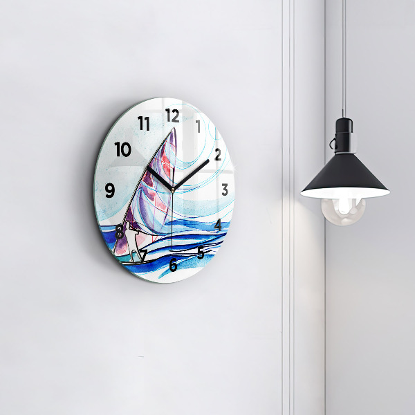 Horloge ronde Planche de surf
