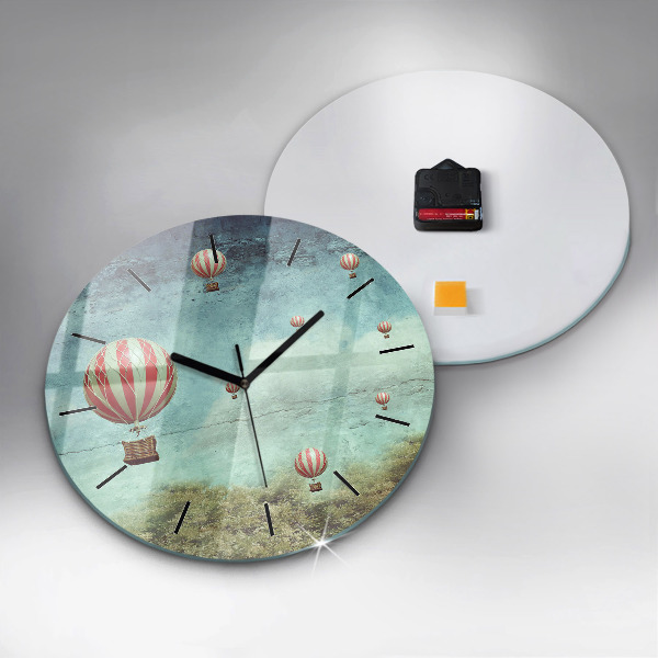 Horloge ronde Ballons peints