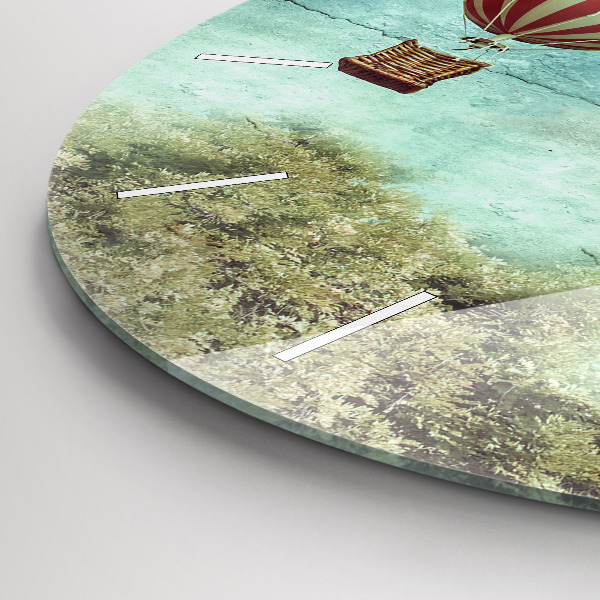 Horloge ronde Ballons peints