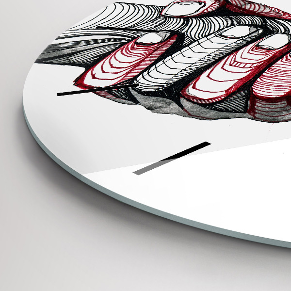 Horloge ronde Se tenir la main